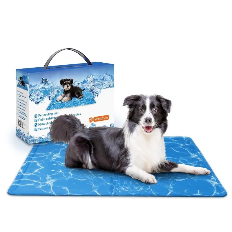 Large Pet Cooling Pad Self-cooling Non-toxic Washable Summer Mat For Dogs Cats Use On Bed Sofa Floor Rest Cushion