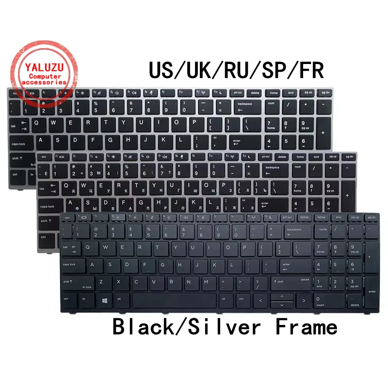 

US/UK/RU/SP/FR English/Russian/Spanish/French NEW Laptop Keyboard For HP ProBook 450 G5 455 G5 650 G4 650 G5 470 G5