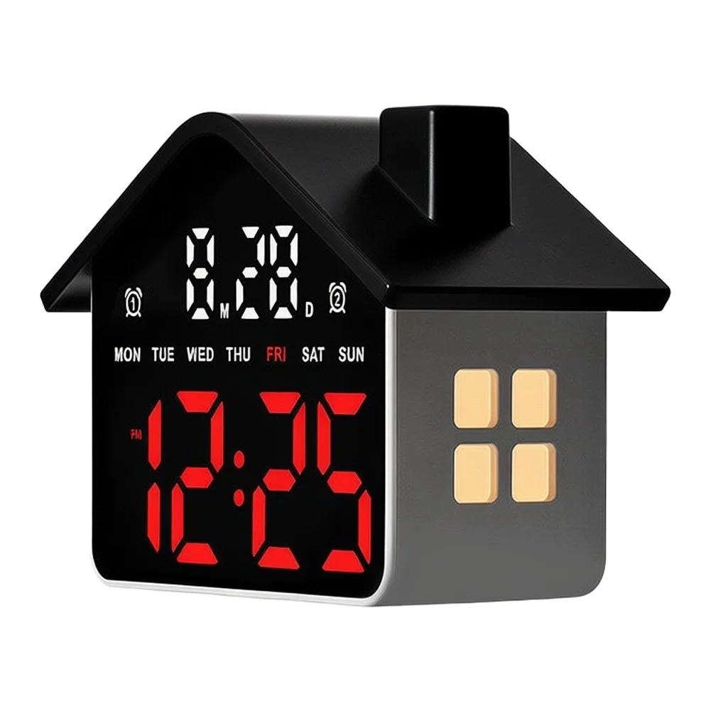 Bedside Table LED Alarm Clock for versatile Timing Function Clock Day Of Week Display Alarm Settings Display 4 Brightness Levels