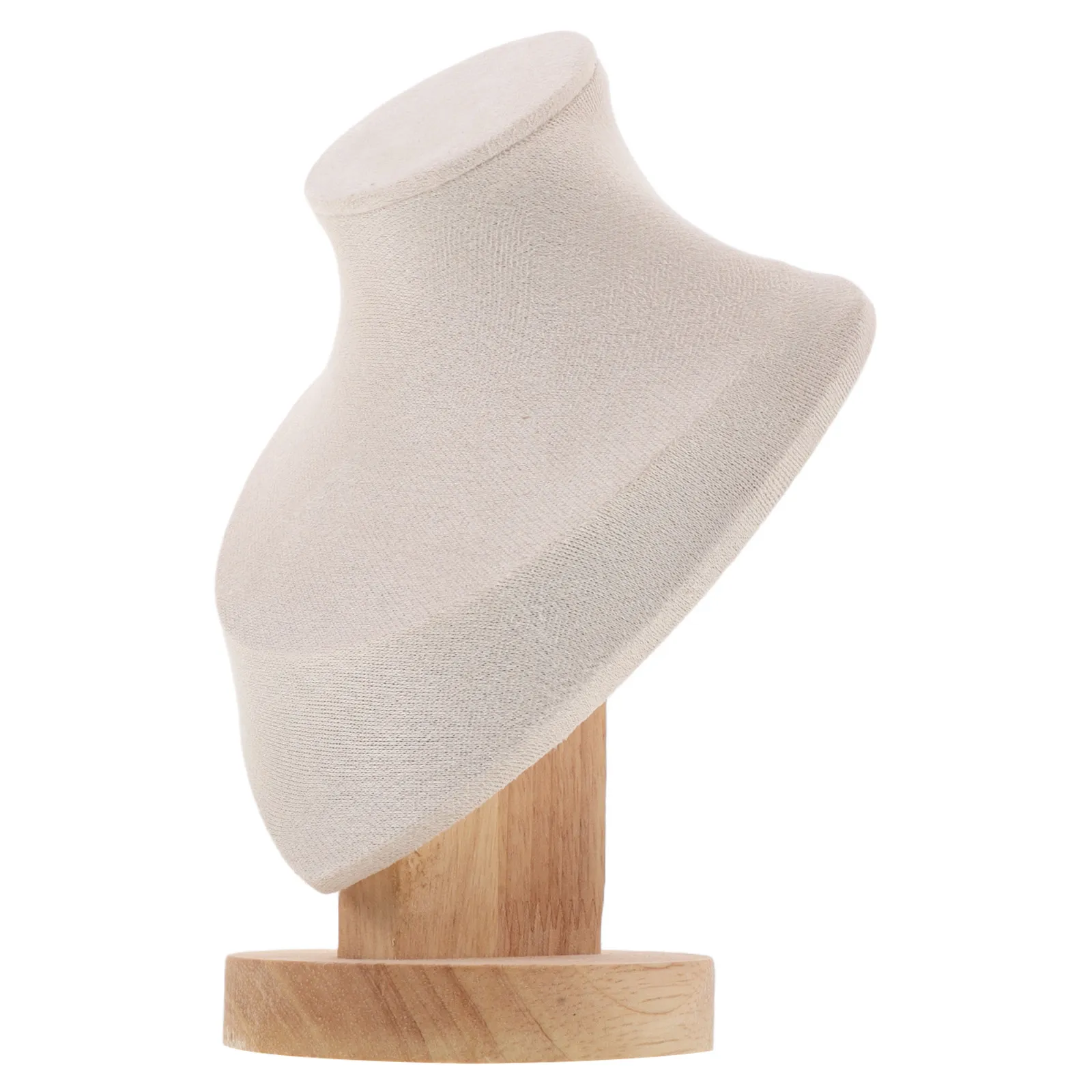 

Деревянная подставка-бюст для ювелирных изделий: манекен-держатель для ожерелий, серег, колец, браслетов. Органайзер для демонстрации украшений на выставках и для продавцов.