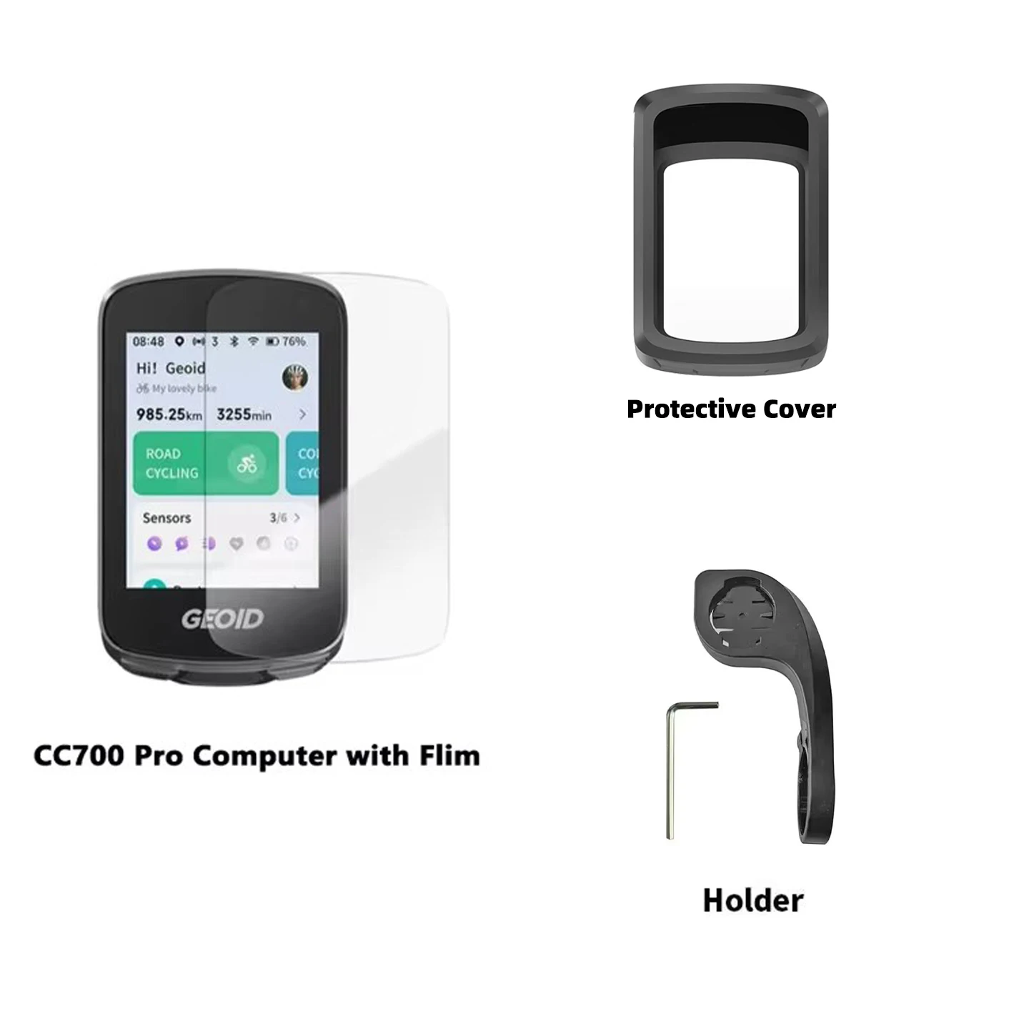 GEOID CC700 Pro Bicycle Computer 2.8-Inch Touchscreen Bike GPS