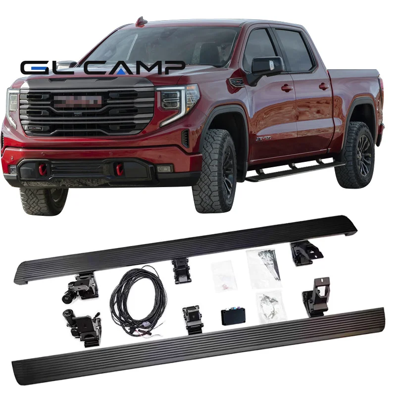 Автоматические электрические выдвижные подножки для GMC Sierra 1500-Double Cab HD-Double Cab 2019-2024