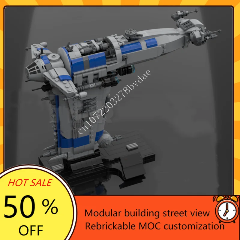 

972PCS Bomber Starship Space War Weapon MOC SpaceShip Battle Model Building Blocks Architecture DIY Education Assembly Toy Gift
