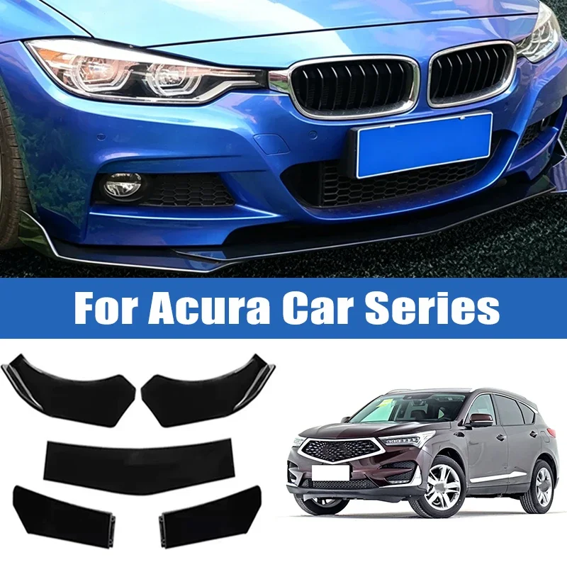 

5Pcs Car Front Bumper Separator Bumper Lip Body Kit Duck Lip Separator For Acura RDX MDX TLX Integra CDX ZDX NSX TL TSX RDX CL