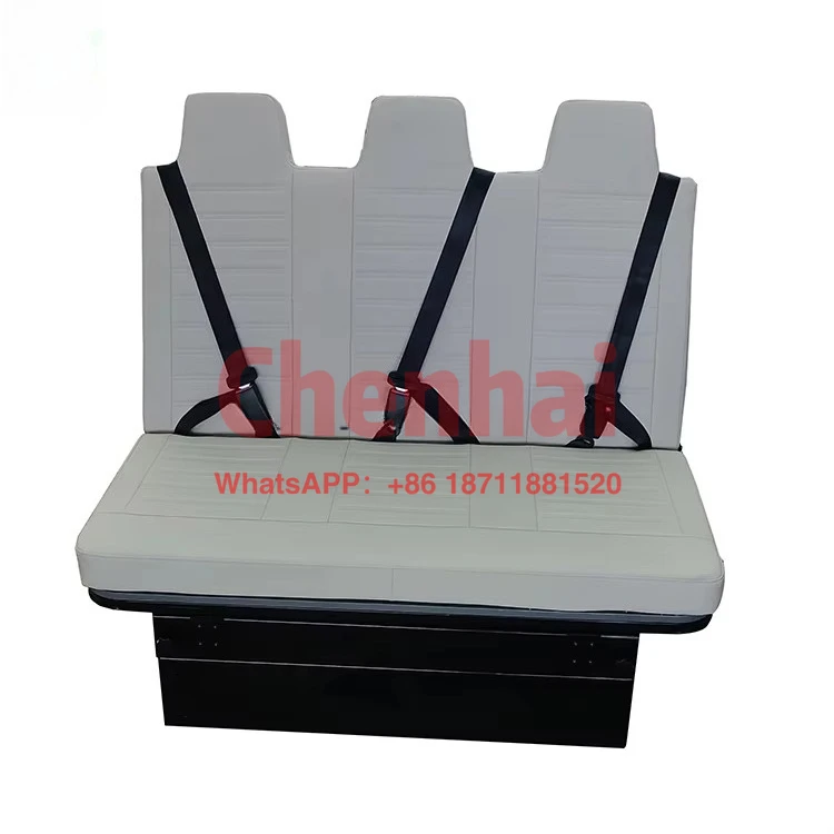 

Customize 2025 New Design Factory Customize D Luxury Car Modified Seat RV Camper Folding Three-seater Bed Seat Chair For Camper