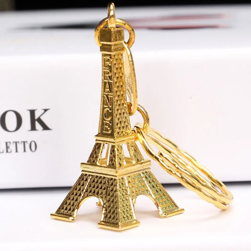 Eiffel Tower Charm Purse Keychain for Fans Statue Model Souvenir 2024 France Paris Gift Exquisite Keyring for Men Women