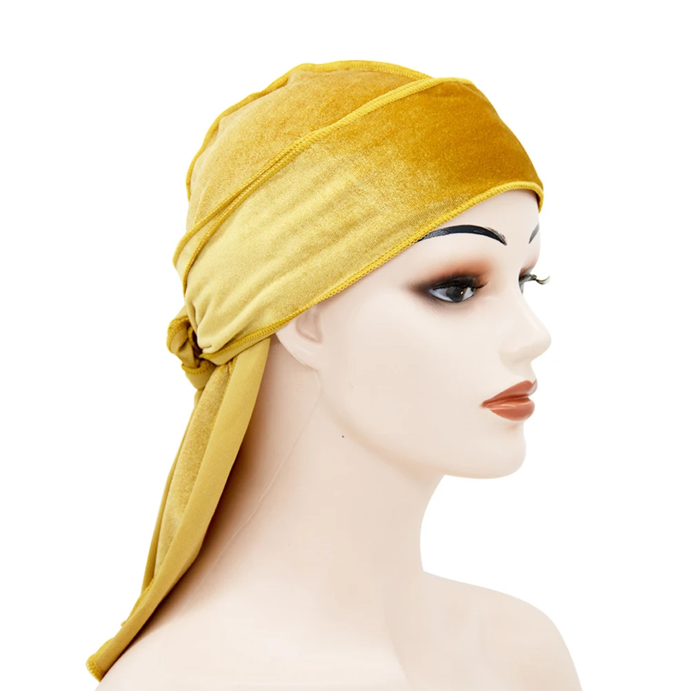 

6PCS Pirate Headscarf Unisex Long Turban Hair Scarf Hair Scarf Bright Color Soft Elastic Comfortable Indoor Outdoor