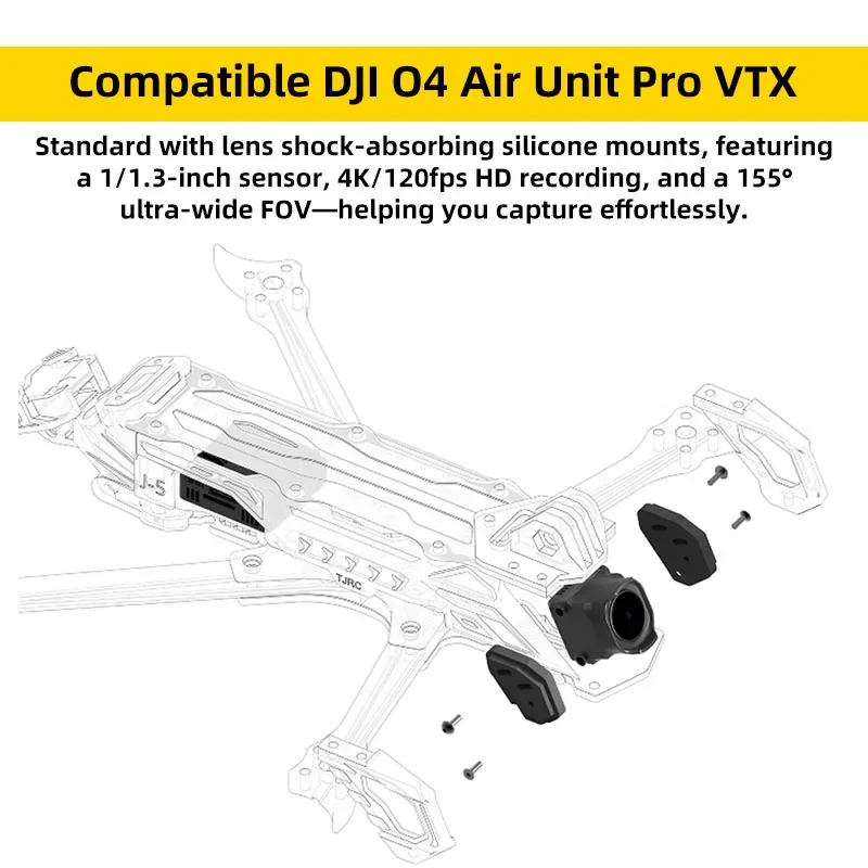 TJRC J5 V2 Frame KIT 5inch FPV Frame Support O4 Pro Air Unit Digital VTX For Racing Freestyle Quadcopter Drone RC Parts