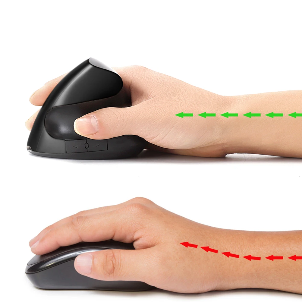 

Wireless Mouse Ergonomic Photoelectric Mute Rechargeable Thin Compatible Notebook PC Laptop Computer Gaming