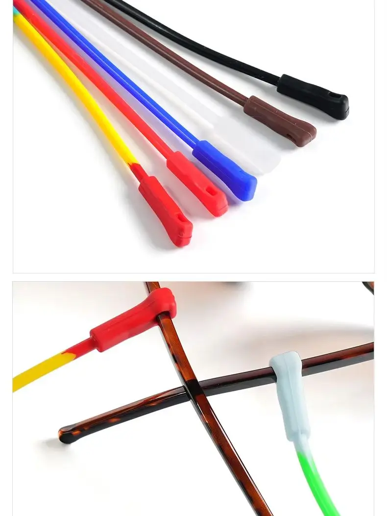 Neutrale Silikon-Brillenkette Elastisches Rutschfestes Brillenband Wasserdichtes Anti-Verlust-Sonnenbrillenband für Outdoor-Sport