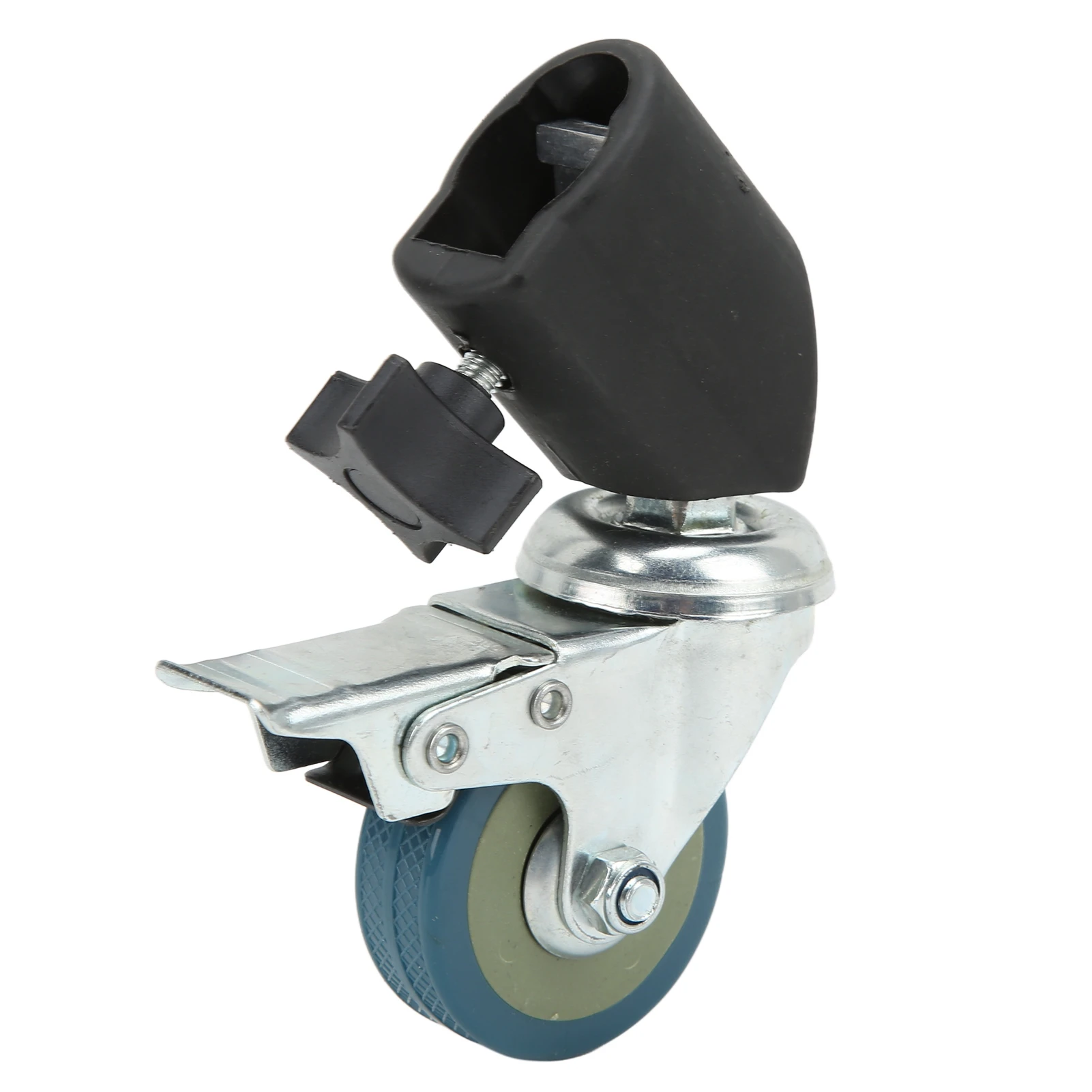 3pcs 22mm Swivel Caster Wheels Set for Photography Light Stand Tripod Studio Photo Video Shooting Locking Caster Set with Brake