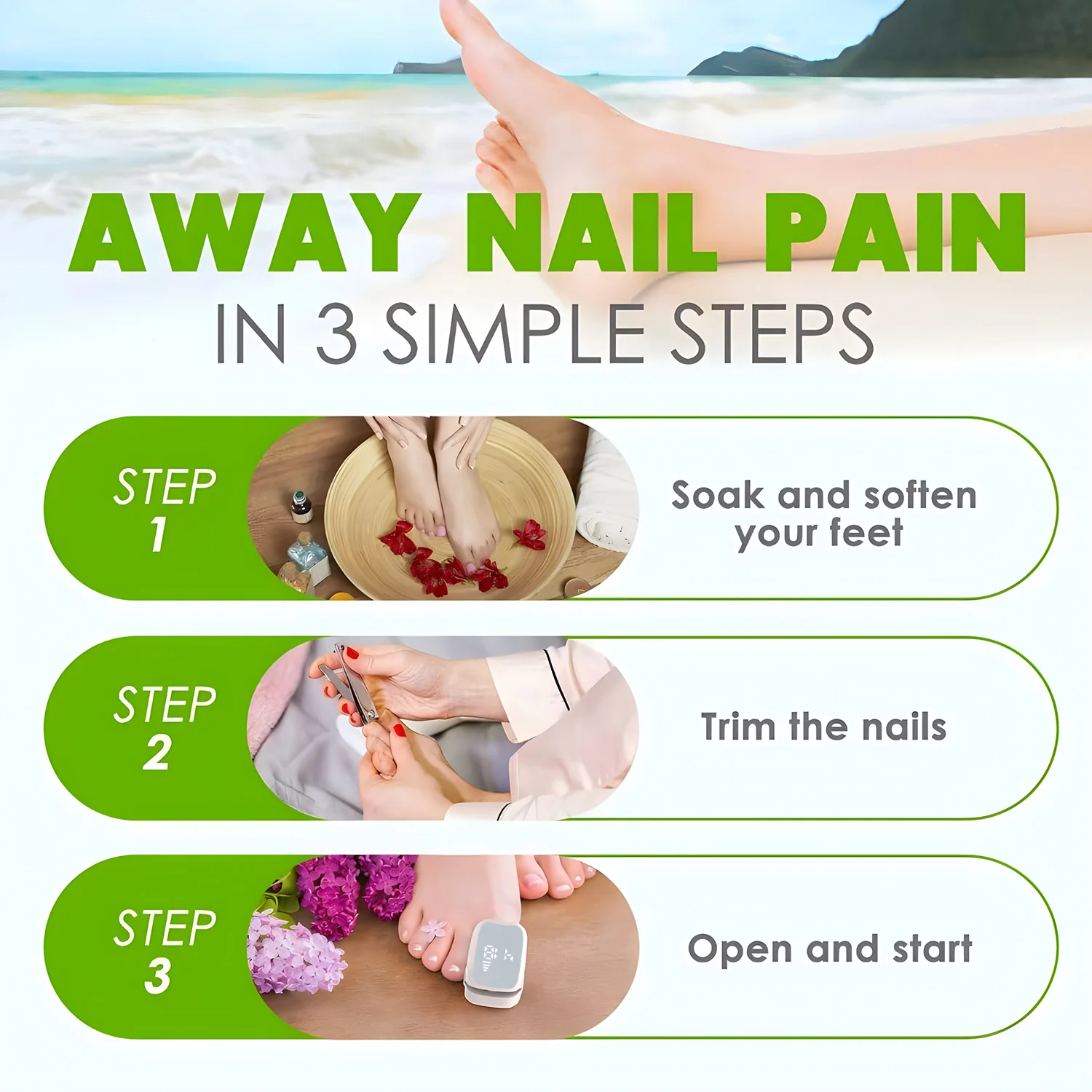 Repair Nail Fungus Laser Treatment Device Nail Fungal Essential Oil Toenail Fingernail Onychomycosis Serum Toe Cure Effectively