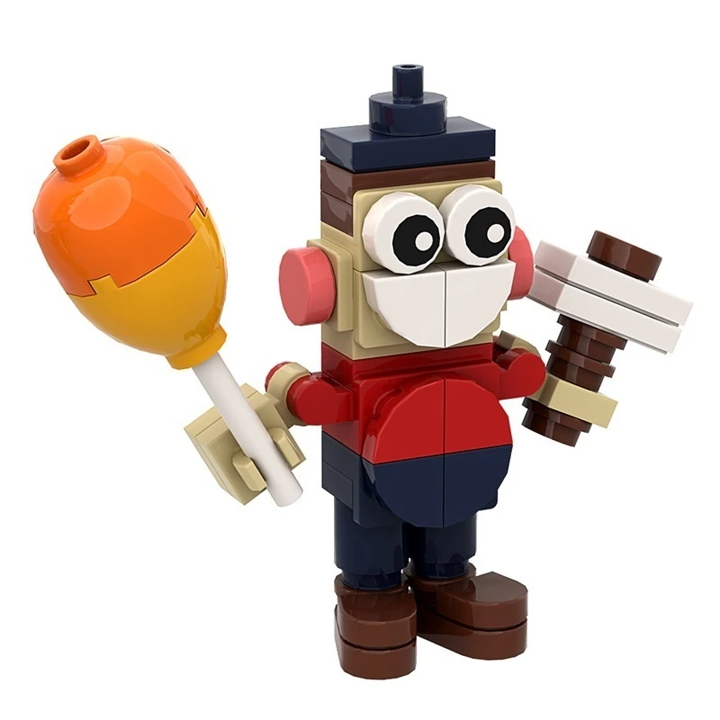 MOC Bear Building Brick Model Kit Compatible With Small Stud Bricks Cute Desk Decor Home Display Christmas Gift For Kids