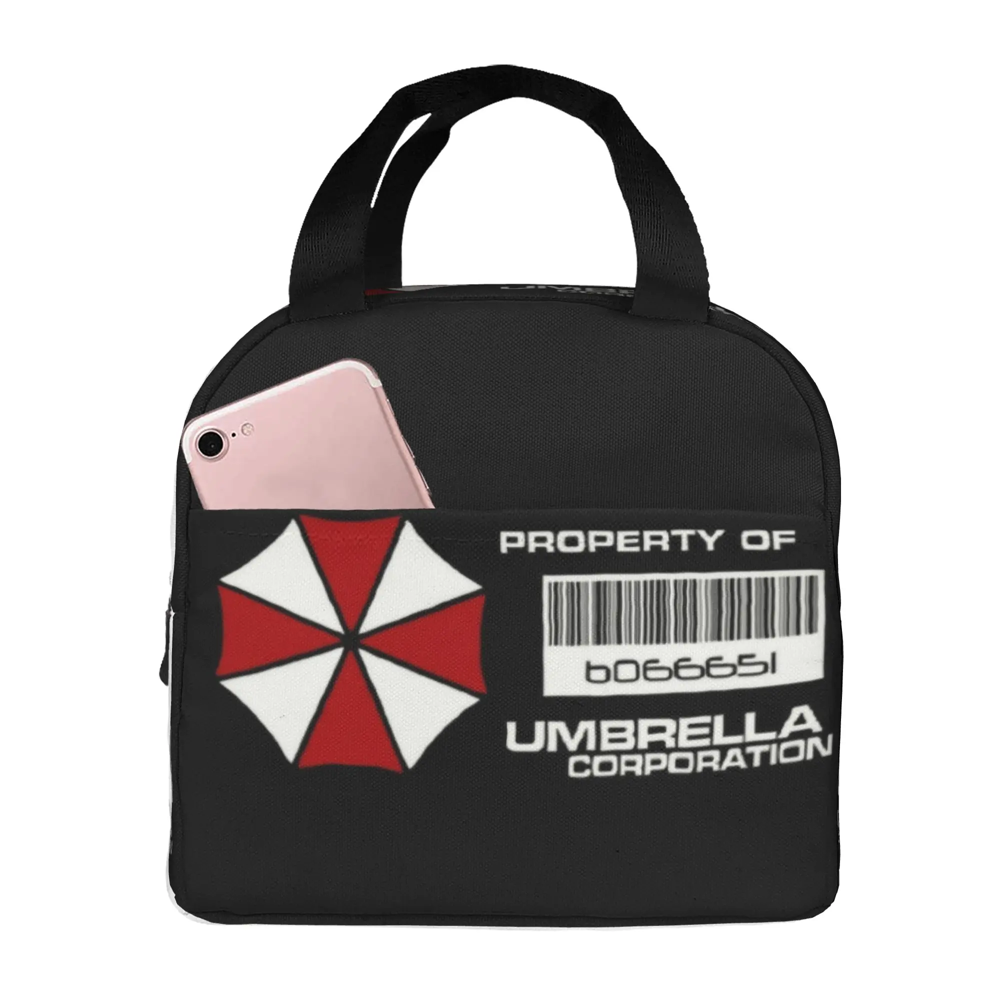 Umbrella Corporation Movie Game Cosplay Lunch Bag Men Women  Cooler Warm Insulated Lunch Boxes for School