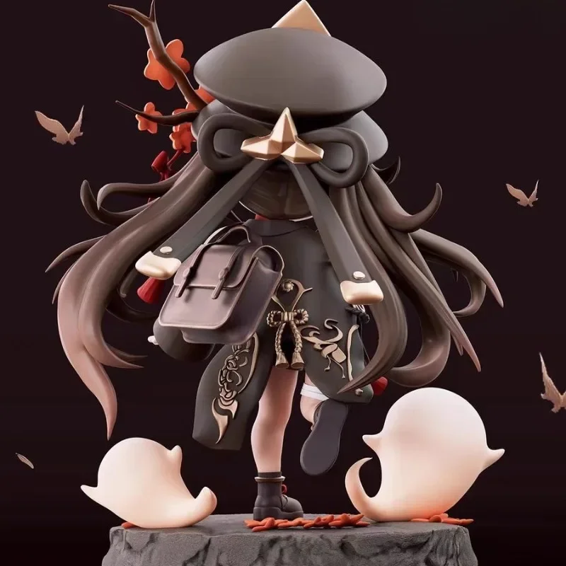 17cm Genshin Impact Hu Tao Ganyu Action Figure Pvc Cute Kawaii Girl Series Anime Characters Collection Desktop Display Gift Toys
