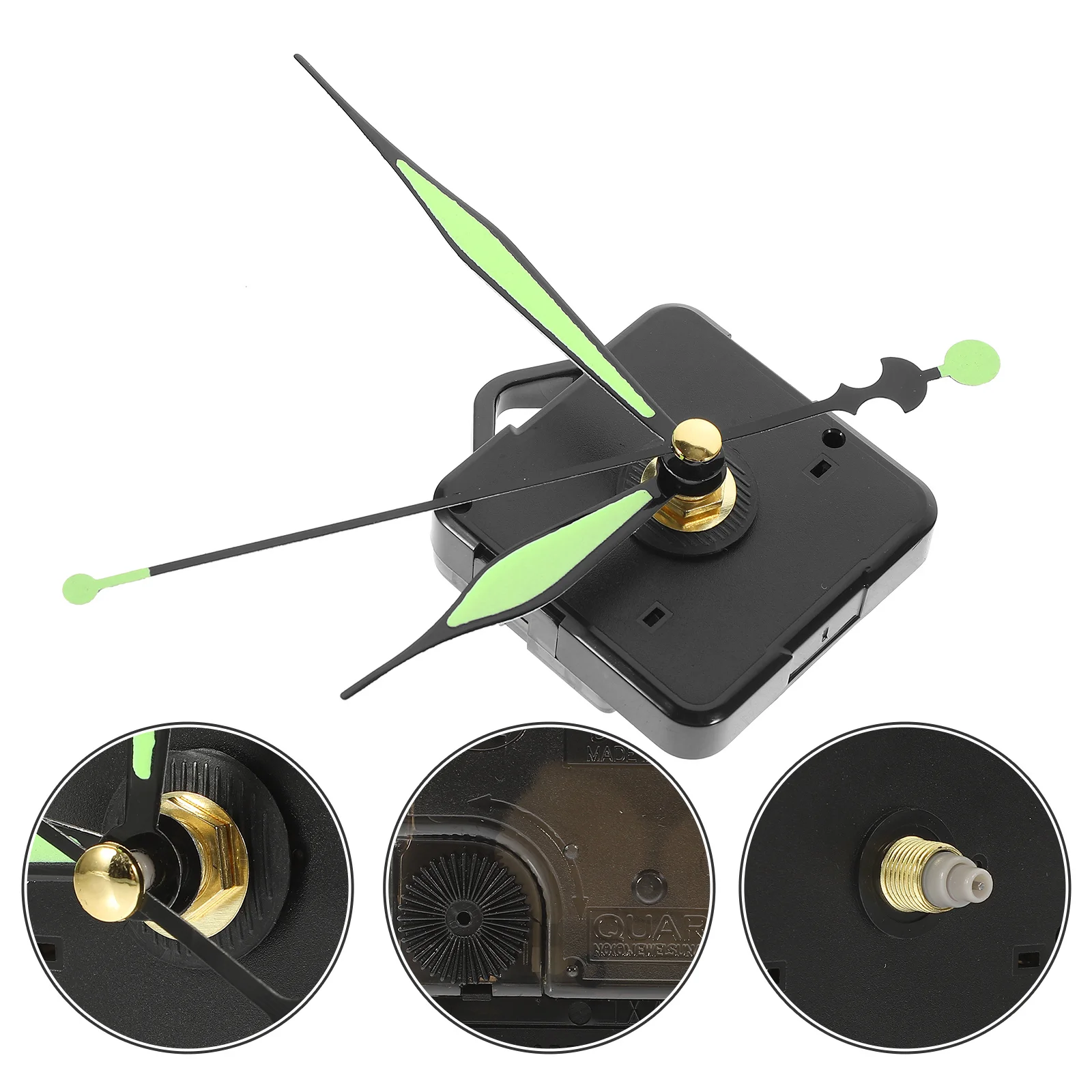 

Fashion Silent Small Simple Clock Movement Accessories DIY Watch Parts Scanning Fluorescence Clock Needle Movement without Batte