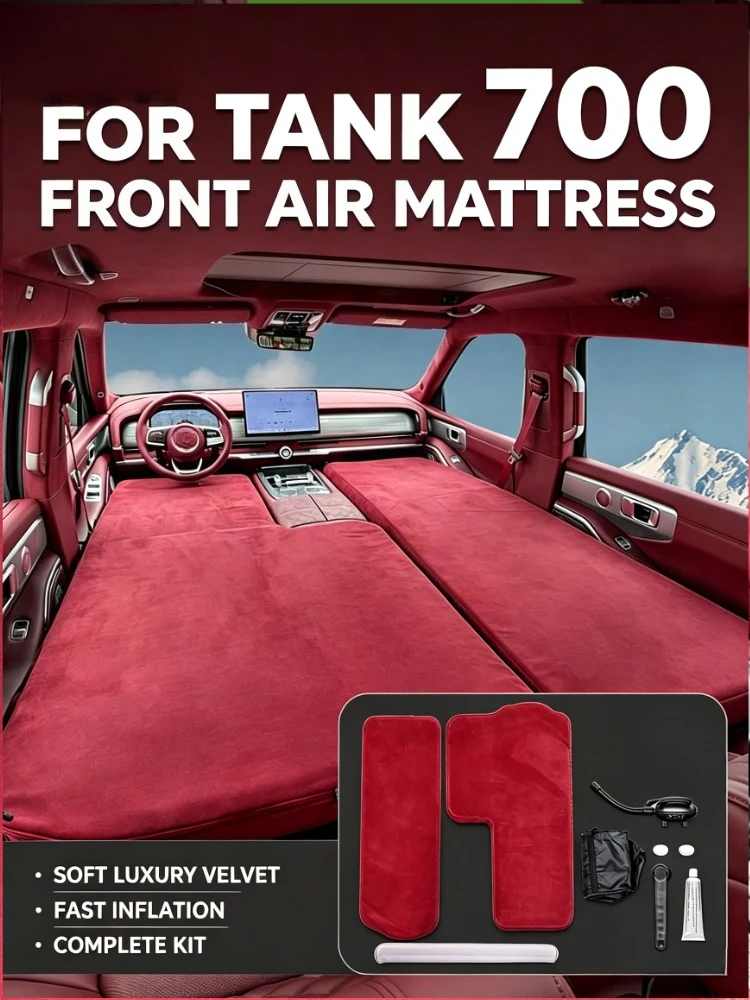 Car Travel Bed for GWM Tank 700 Hi4-T/Hi4-Z 2026 Car Inflatable Mattress Comfortable Outdoor Camping Sleeping Pad Accessories