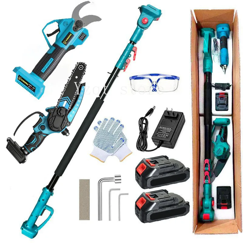 Cross-border electric pruner saw, pruner shears, high-pole saw, aerial saw, pruning rechargeable woodworking garden tools