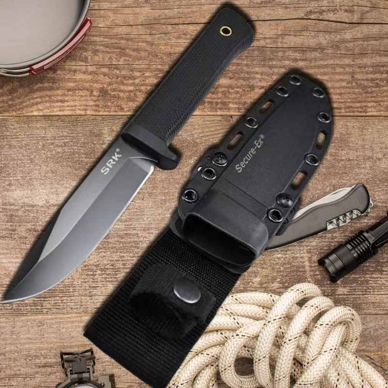 Survival Gear Portable Hiking Knife High Hardness Portable Knife Mountaineering Camping Outdoor Straight For Men EDC Knives