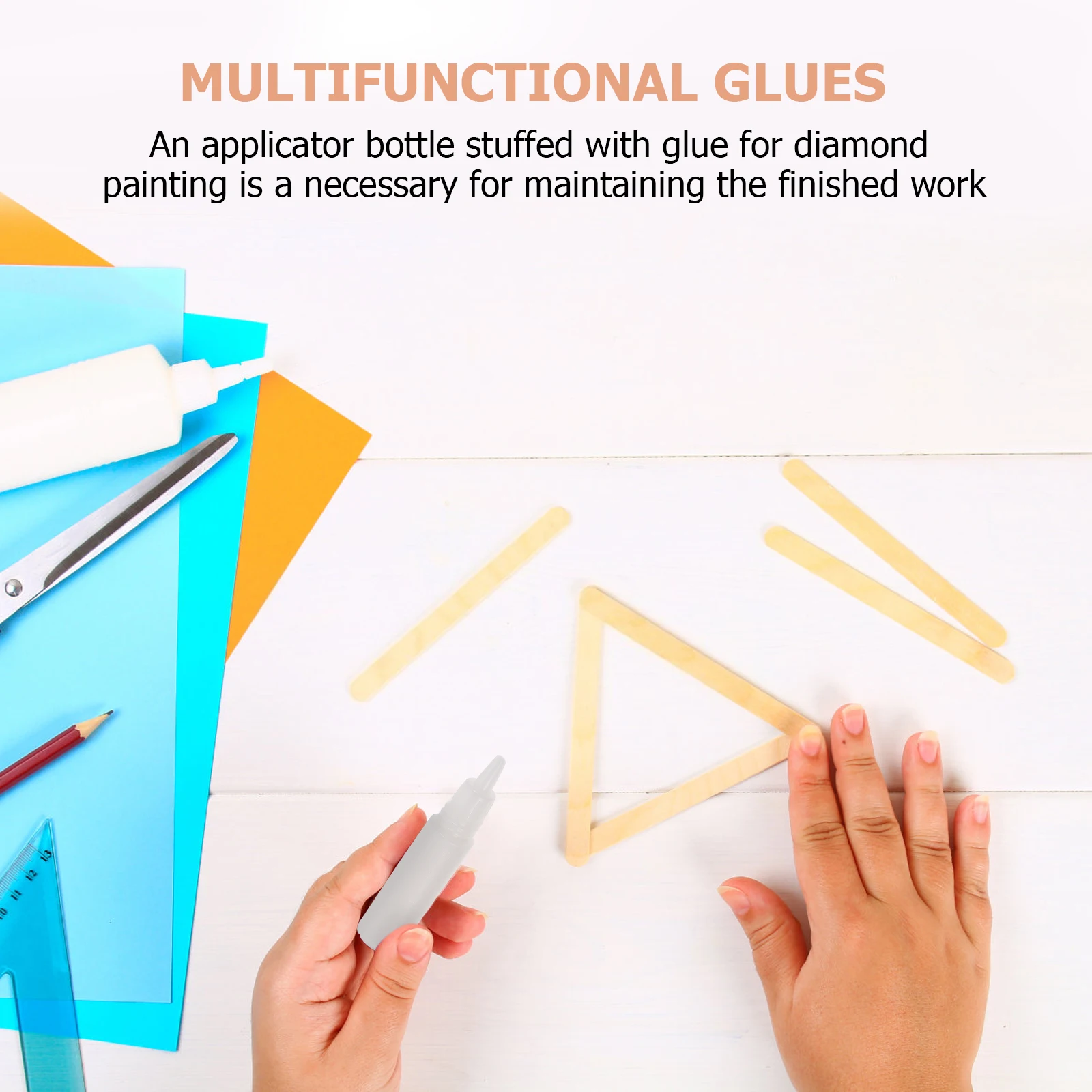 

50pcs Bottle White Pva Glue Strong Adhesive Fast Drying For Diy Crafts Art Projects Water Soluble Multifunctional Liquid Glue