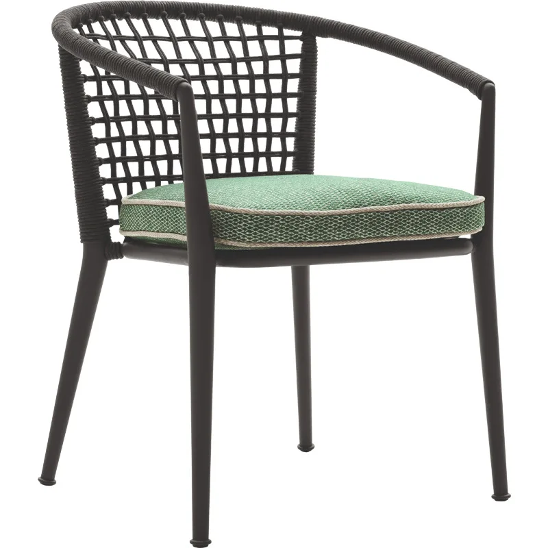 

Outdoor furniture dining table and chair combination casual woven rattan chair single living room