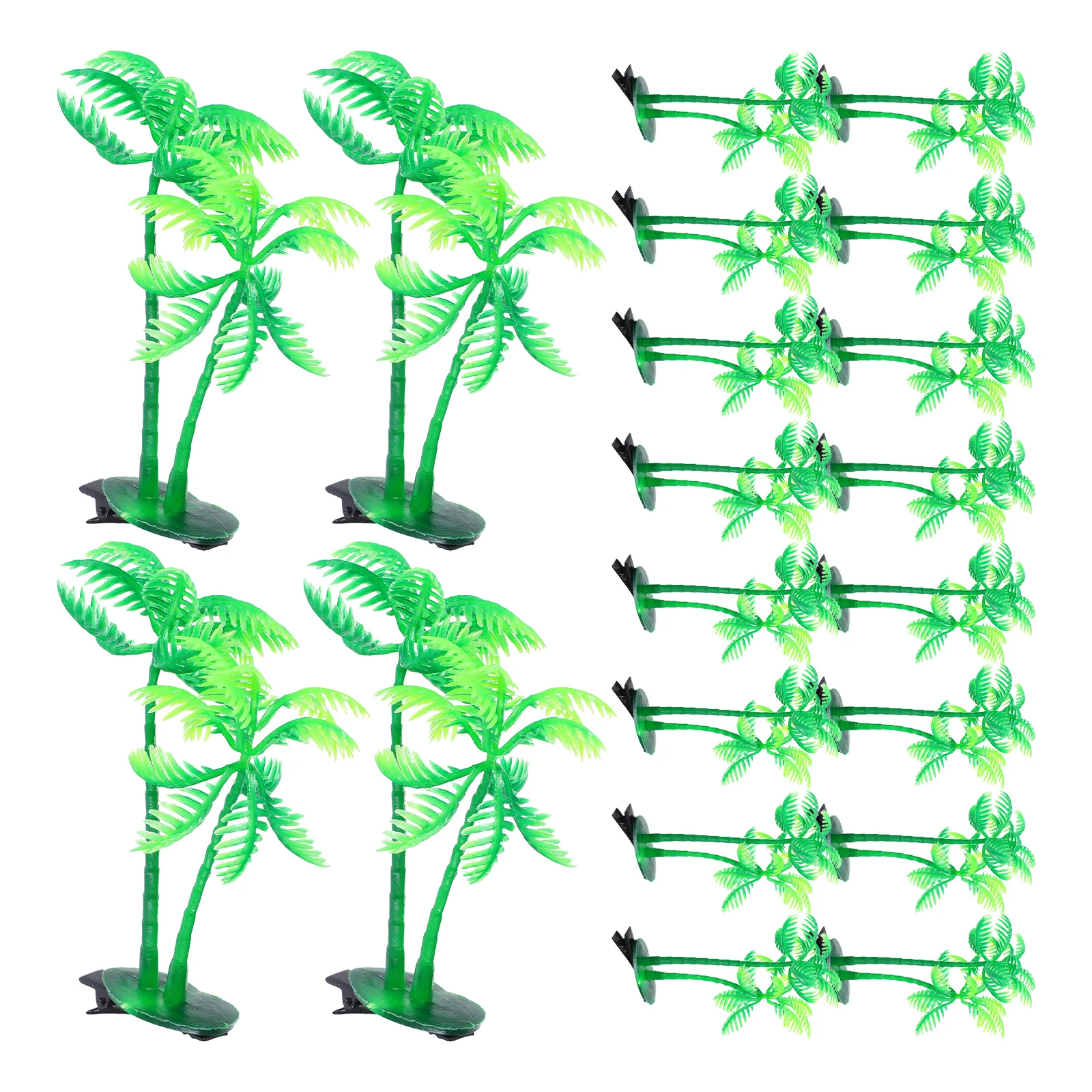 

20pcs Coconut Tree Hair Clips Tropical Beach Hairpins Cute Summer Party Accessories For Women Kids Daily Wear Cosplay