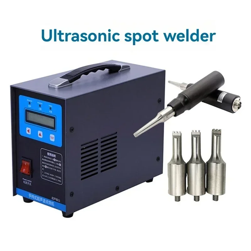 

Handheld ultrasonic spot welder welding mahine with cloth plastic welding car interior door panel modified welding gu