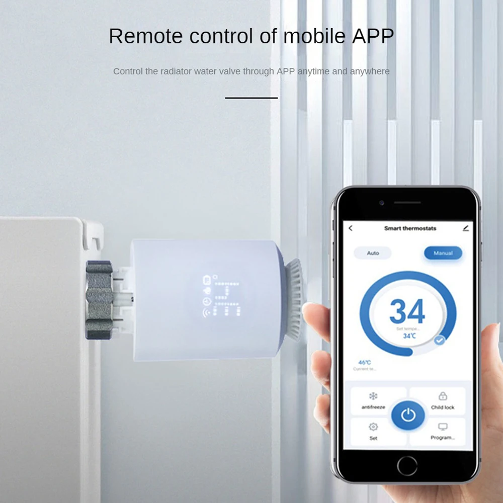 

Intelligent Temperature Control Valve Smartphone Control Easy Installation Convenient High Quality Wireless Control Radiator