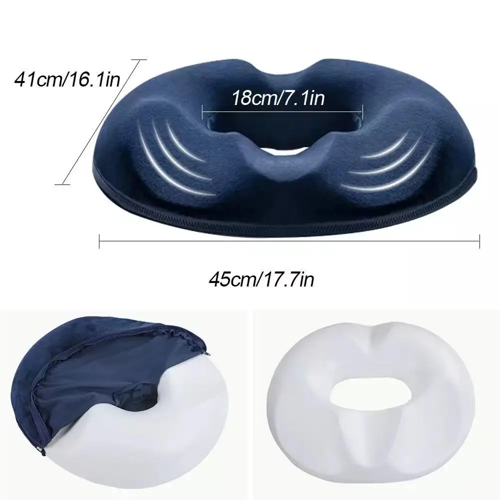 Donut Pillow Seat Cushion for Tailbone Pain Relief and Hemorrhoids Postpartum, Pregnancy and After Surgery Sitting Relief