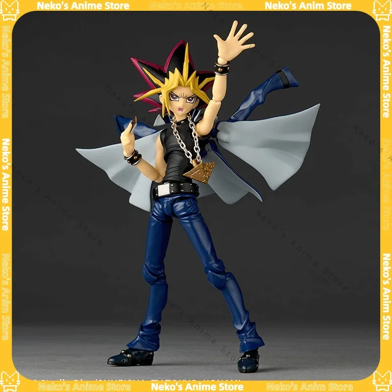 【متوفر】Kaiyodo Revoltech Yamaguchi Yu-Gi-Oh! مبارزة الوحوش يامي يوجي عمل الشكل أنيمي نموذج سطح المكتب دمية المقتنيات هدية