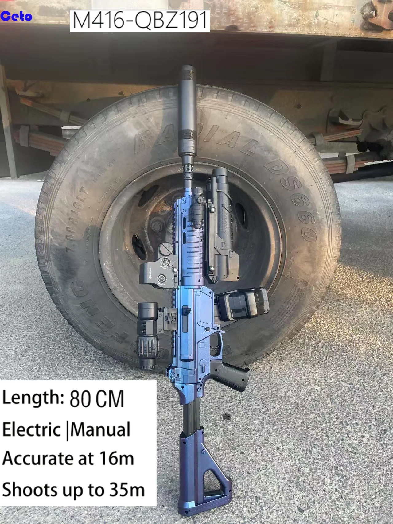 Gift-Ready M416 Gel Blasters: Electric Gel Ball Toy Gun with Eco-Friendly GEL Ammo for Outdoor Fun (Perfect Gift for Adults)