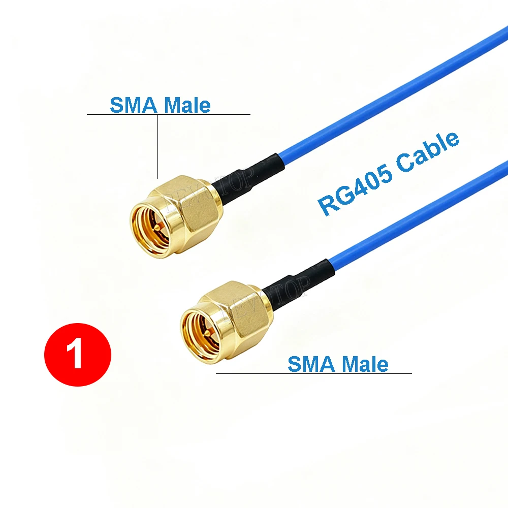 RG-405 SMA Type Connector SMA Male to SMA Male or SMA Female Adapter 086 RG-405 50ohm RF Coaxial Cable High Frequency Test Cable