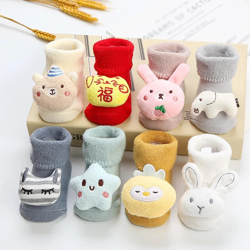 Cute Baby Boy Socks Cotton Baby Socks Elastic Stretch Anti Slip Boy Girl Floor Kids Toddlers Sock Infant Newborn Gift