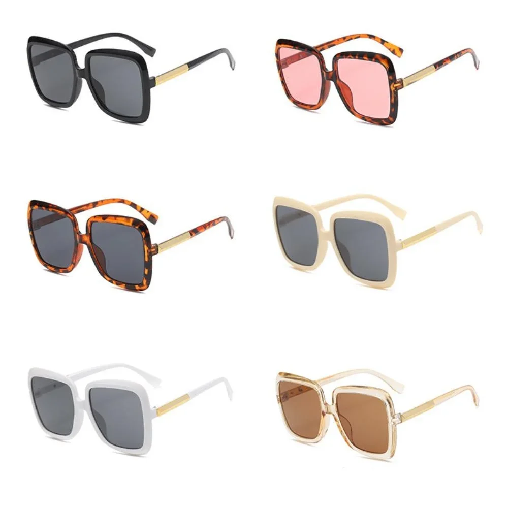 نظارات شمسية عصرية مربعة كبيرة الحجم عصرية ورقيقة ومتعددة الاستخدامات ذات تصميم مقعر نظارات شمسية للحماية من الأشعة فوق البنفسجية