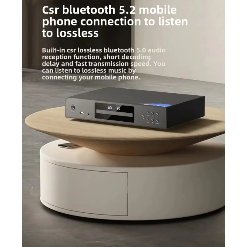 

Household audiophile-grade listening to albums Bluetooth, lossless CD player