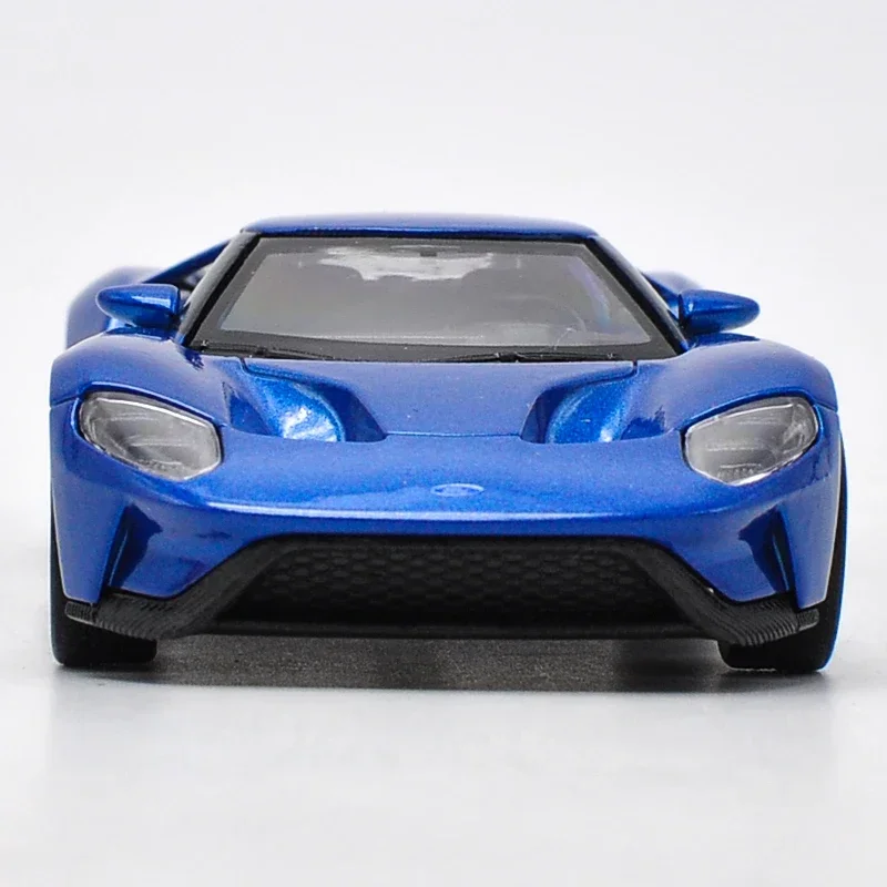 WELLY-coche deportivo de aleación modelo Ford GT, vehículo de juguete de Metal fundido a presión de alta simulación, colección de modelos de coches, regalo para niños, 1:36, 2017