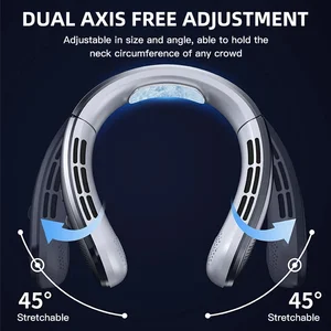 مروحة رقبة معلقة من شاومي-بلاداليس ، مكيف هواء محمول ، USB من النوع C ، شاشة رقمية LED ، مراوح كهربائية عالية الطاقة ، 8000 مللي أمبير أعلى 6 مبيعات لمروحة الرقبة من Xiaomi - رقم 4