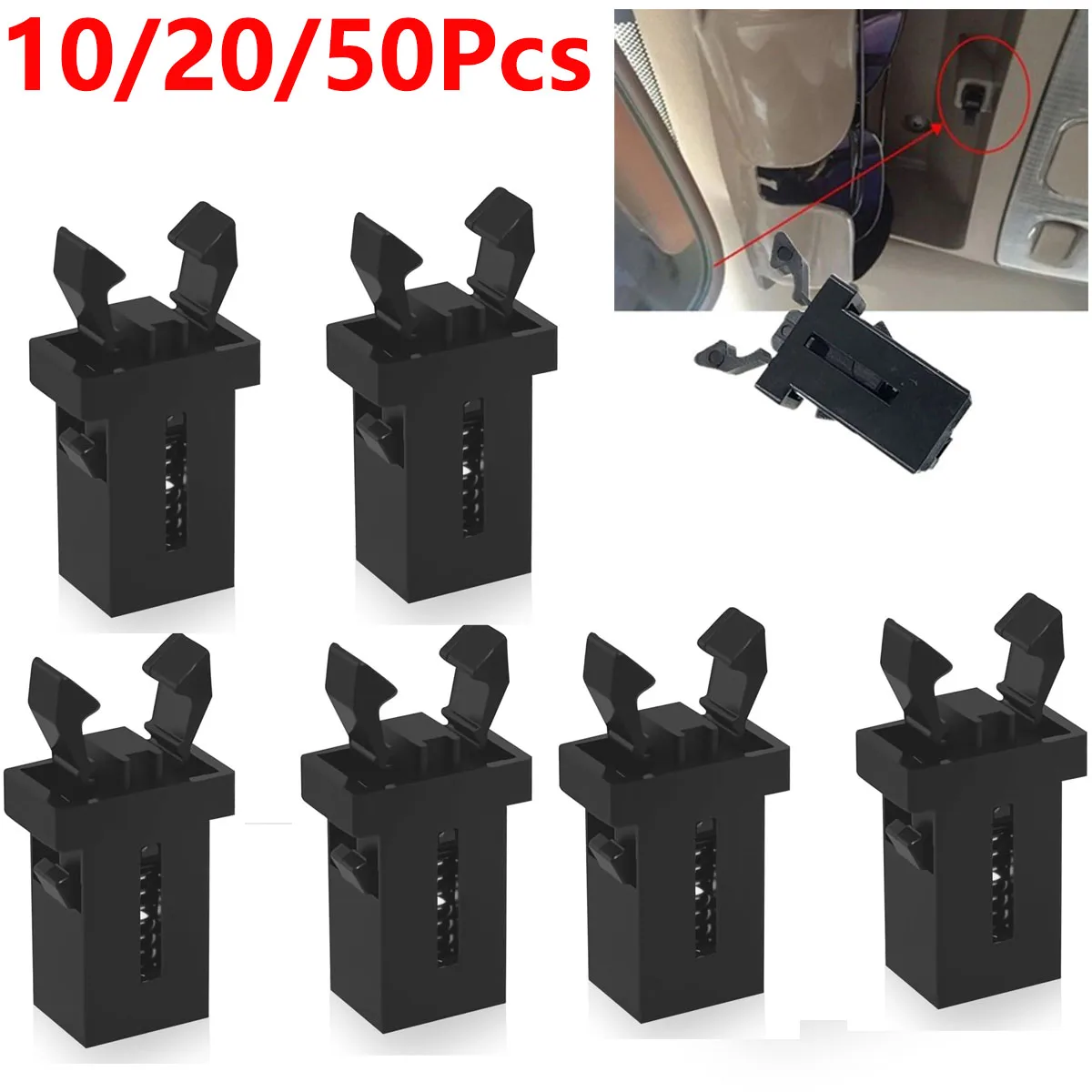 

10/20/50Pcs Overhead Console Latch Replacement Car Sunglasses Holder For Most Trash Par Safe Push Touch Latch Trash Can Spring