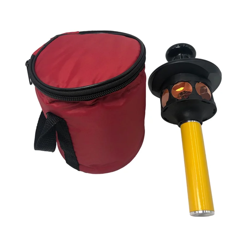 منشور 360 درجة مطلي بالنحاس لمحطة تريمبل المجموع 5/8 بوصة × 11 خيط أنثى مع عمود قسم ممتد 10 سم