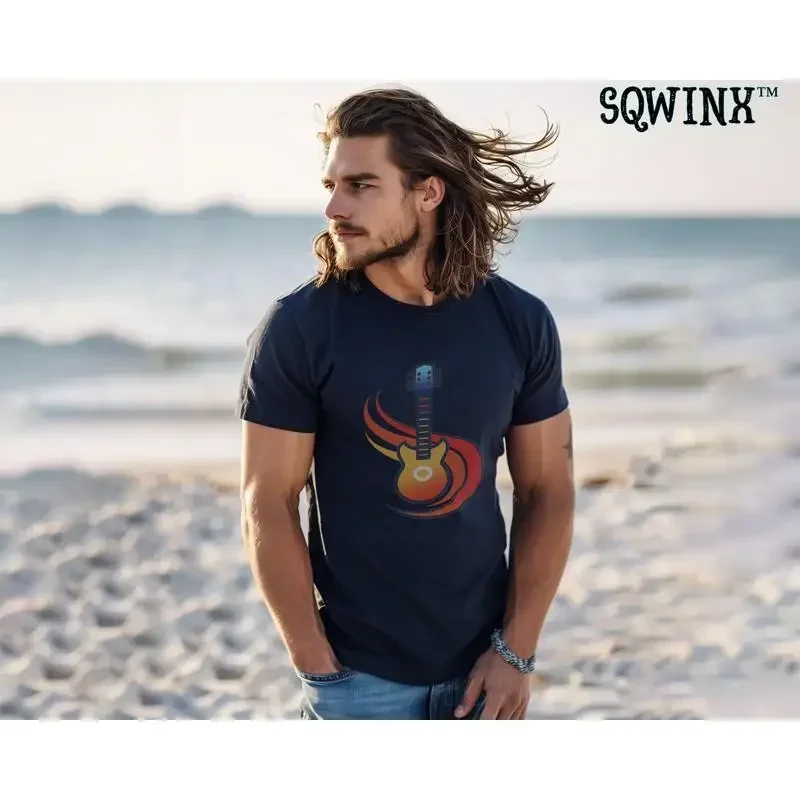Guitar Music Lover T Shirt Instrument Player Musician Sqwinx