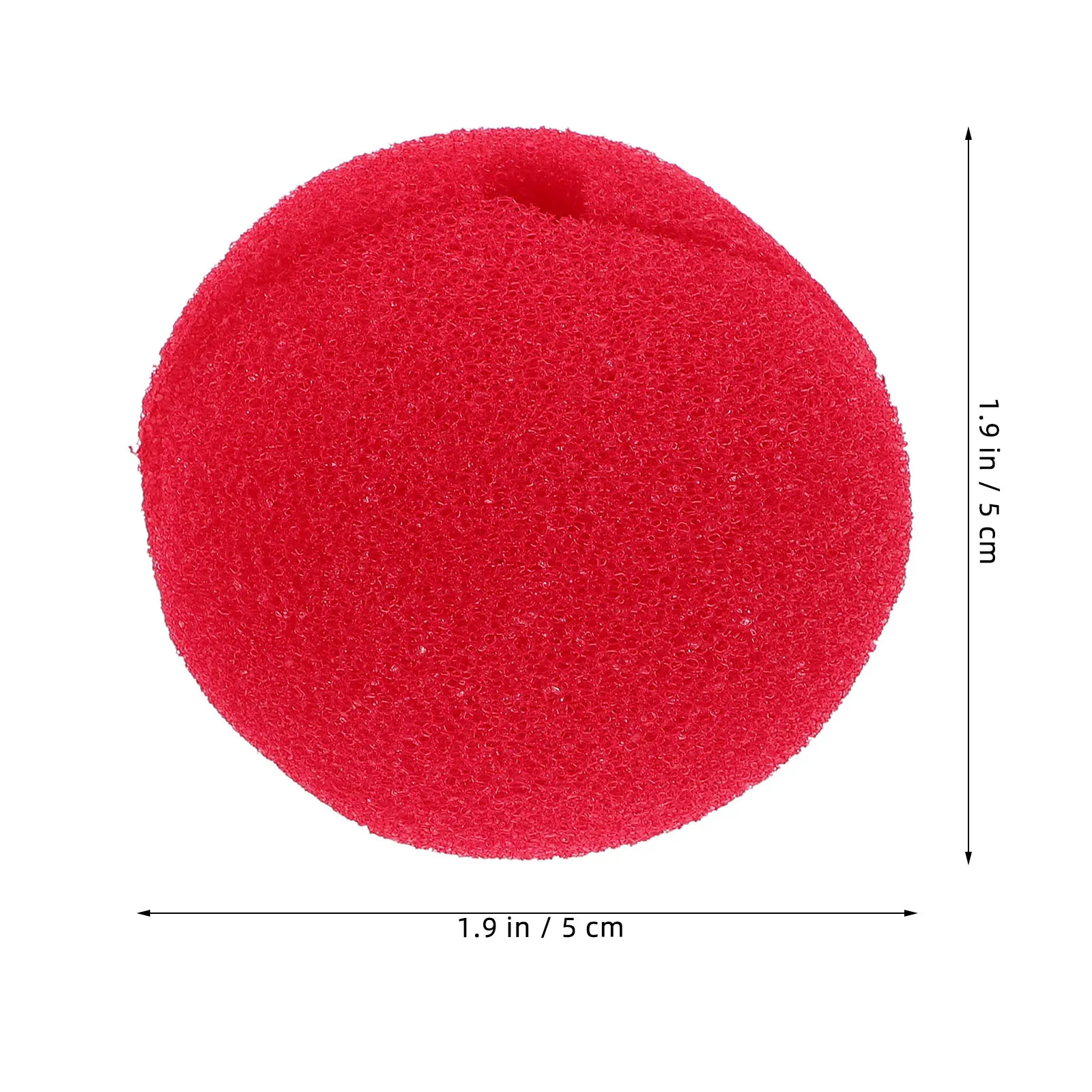 One Size Red Clown Nose Lightweight Soft Material Perfect for Halloween Costume Masquerade Party Cosplay Festival Joke Gift Idea