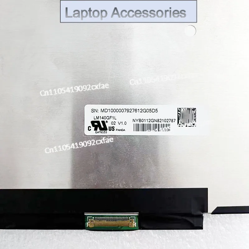 CHJ LM140GF1L02 LM140GF1L 02 V1.0 2560x1600 IPS 71% NTSC eDP 30-pins Matte 14 Inch Laptop LCD Led Screen Display Panel