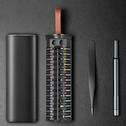 New 30 in 1 Screwdriver Aluminum+S2 Alloy Steel Magnetic Bit Household Precision Glass Watch Screw Driver Set Manual Tool