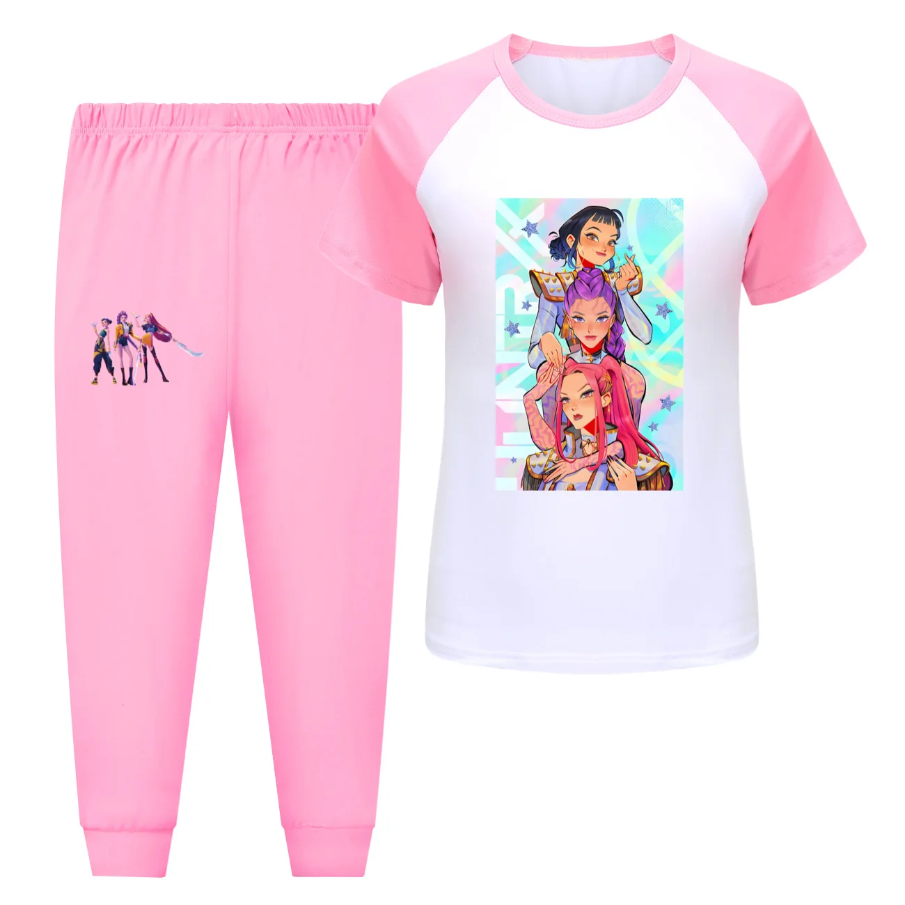 

KPop Demon Hunters Kids Pyjamas Cartoon Set Long Sleeve 2pcs Girls Baby Teen Home Sleepwear Pants forBoys Summer Collection