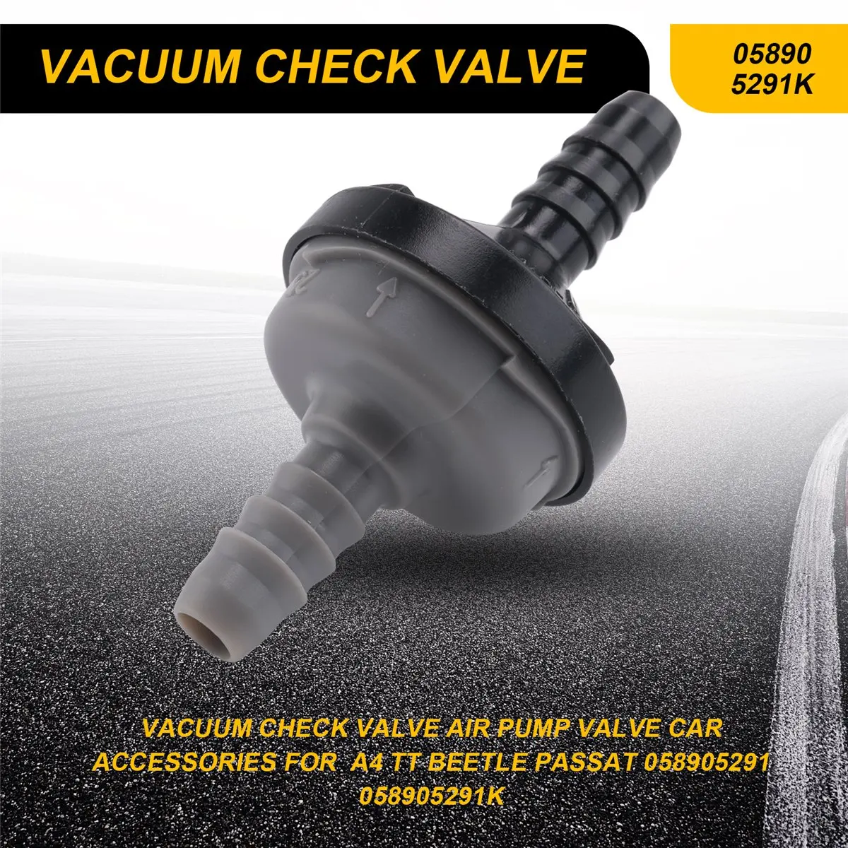 Super Sale Vacuum Check Valve Air Pump Valve Car Accessories for AUDI A4 TT BEETLE PASSAT 058905291 058905291K