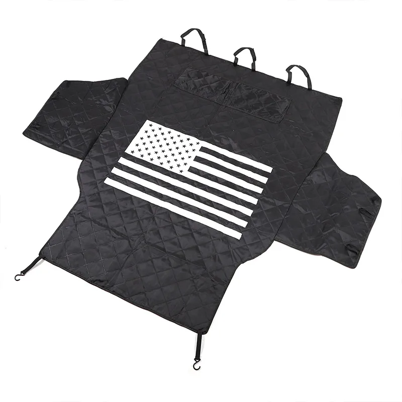 لاند روفر المدافع 110 2020-2024 غطاء مقعد السيارة جذع مقعد حصيرة حاملات الحيوانات الأليفة حامي أرجوحة وسادة