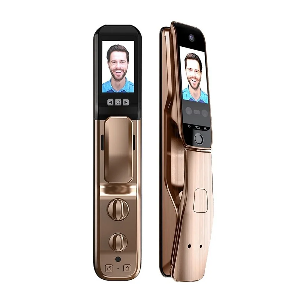 

New Household Smart Anti-theft Fingerprint Lock Automatic Face Cat's Eye Intelligent Lock Face Recognition Lock