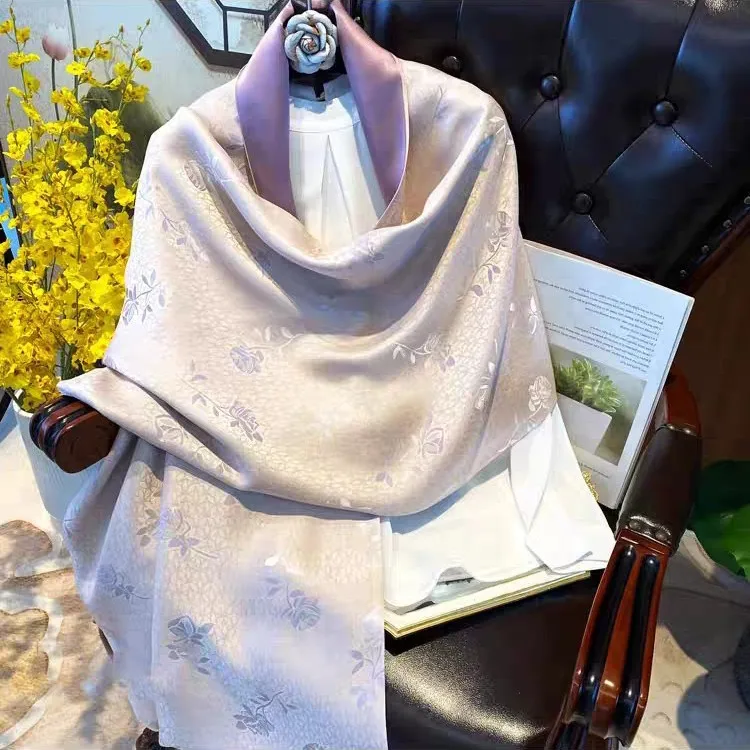2026 new buckle shawl Chinese style temperament versatile breathable four-season scarf