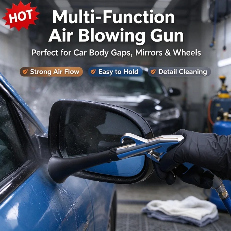 Powerful Tornado Air Blow Gun 0.4-10MPa Car Interior Detailing Cleaner Auto Wash Maintenance Cleaning Tool