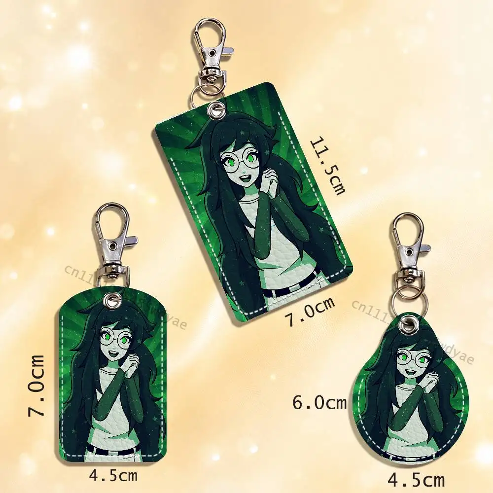 J-Jade Harley Customizable Card Case Leather Card Holder Keychain Key Ring Transportation Card Case view 4